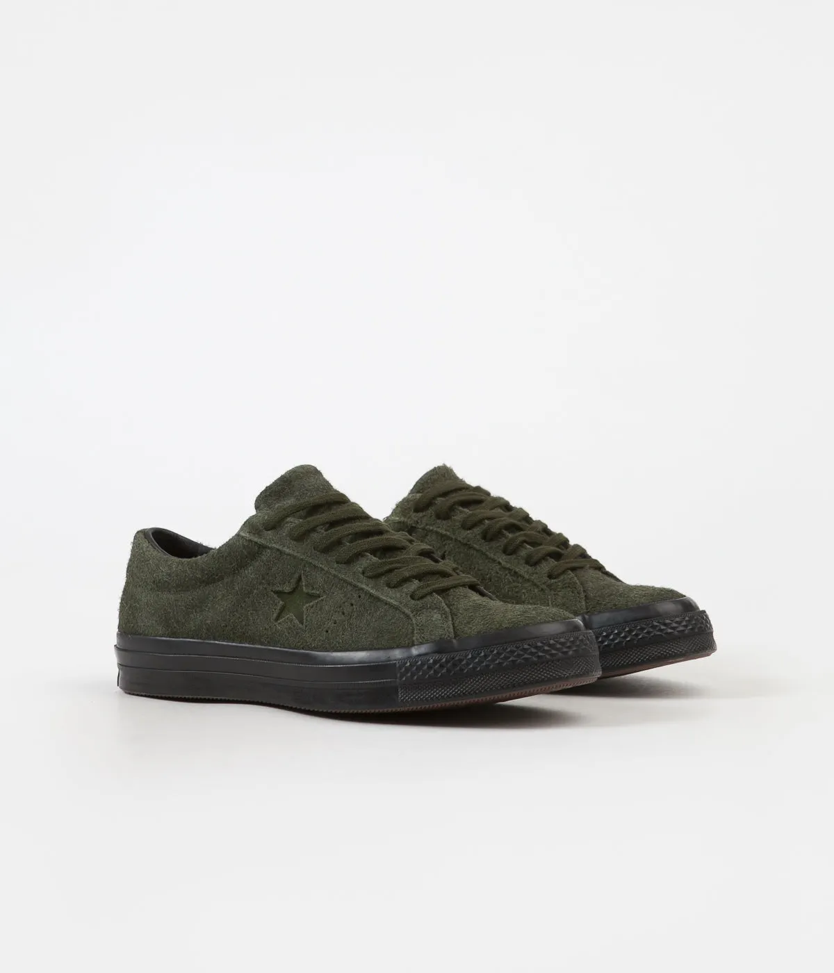 Converse One Star Ox Shoes - Utility Green / Utility Green