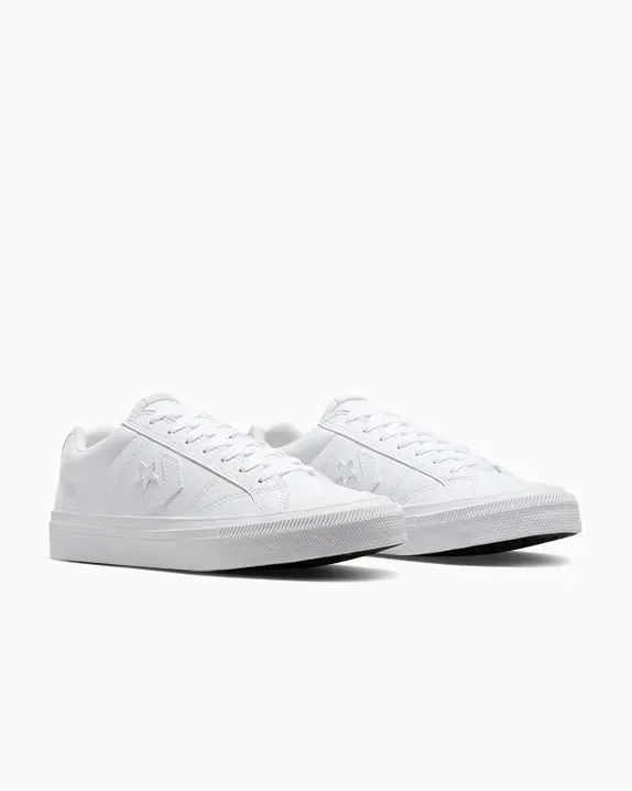 CONVERSE UNISEX SPORT FAUX LEATHER TRIPLE WHITE CASUAL SHOES