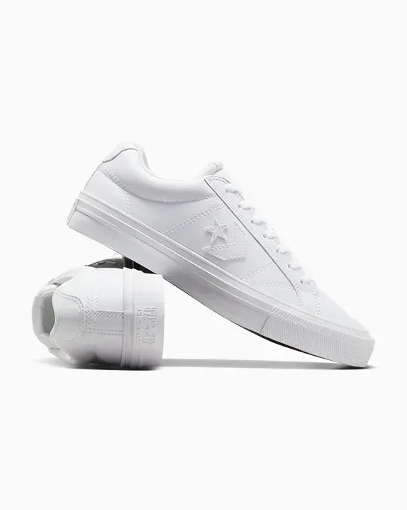 CONVERSE UNISEX SPORT FAUX LEATHER TRIPLE WHITE CASUAL SHOES