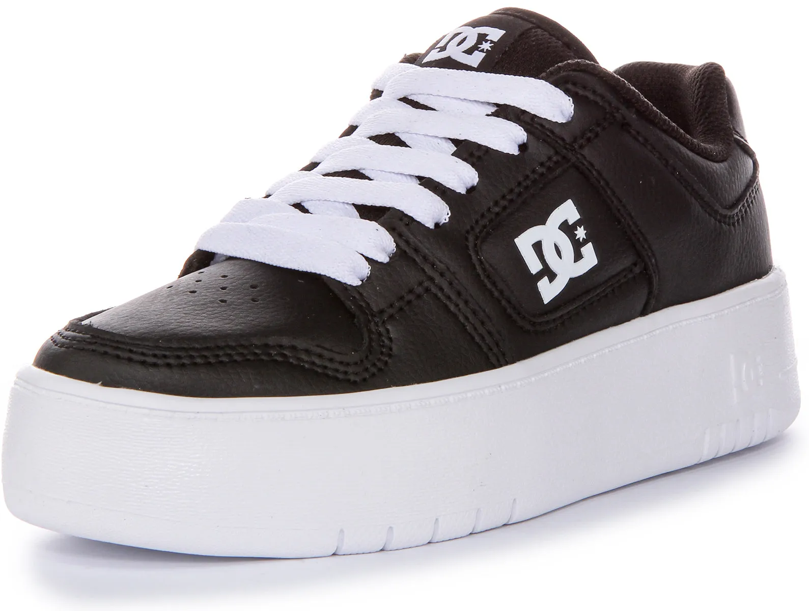 Dc Shoes Manteca 4 Platfrom In Black White For Women