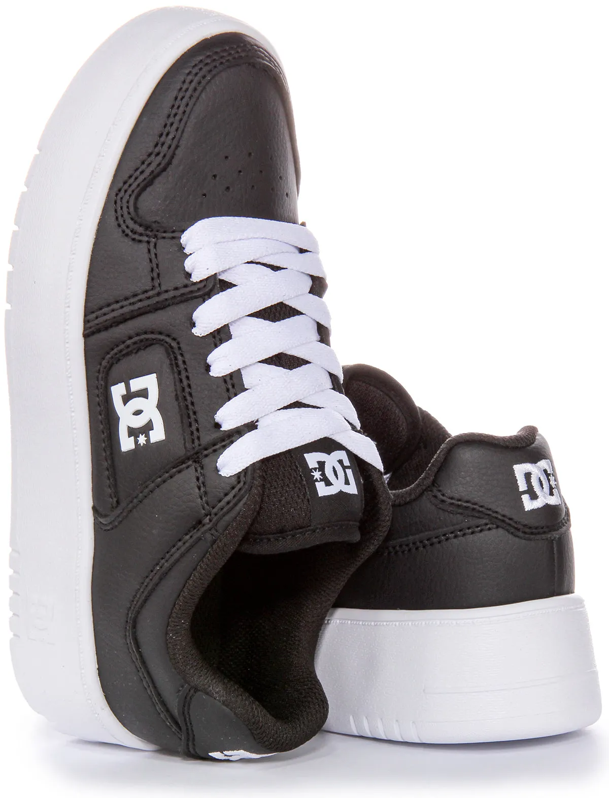 Dc Shoes Manteca 4 Platfrom In Black White For Women