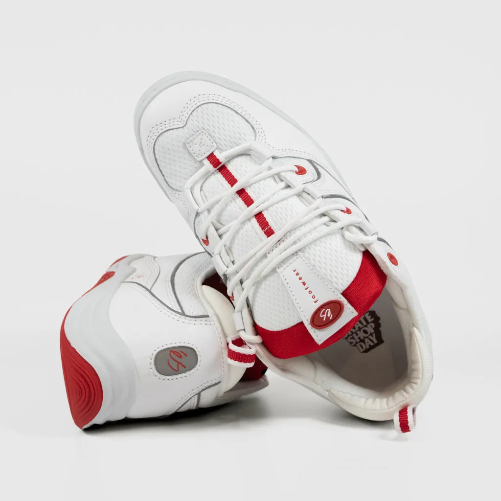 eS Footwear - 'Skate Shop Day' Two Nine 8 Shoes - White / Red