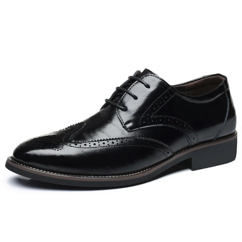 European And American Men's Fashion Business Casual Leather Shoes | Brodtica.com