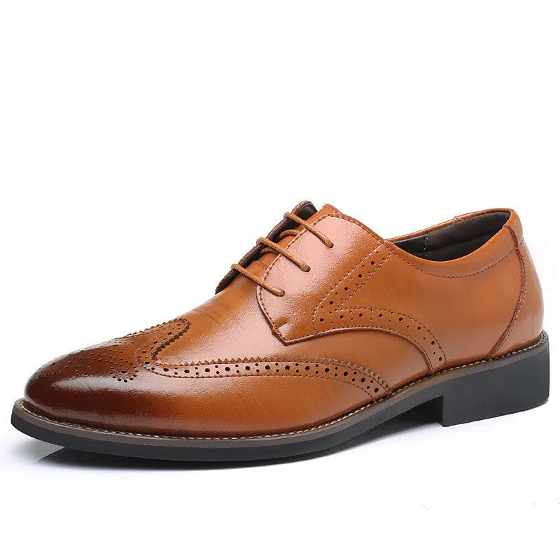 European And American Men's Fashion Business Casual Leather Shoes | Brodtica.com