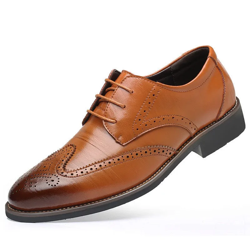 European And American Men's Fashion Business Casual Leather Shoes | Brodtica.com