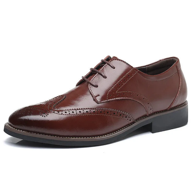 European And American Men's Fashion Business Casual Leather Shoes | Brodtica.com