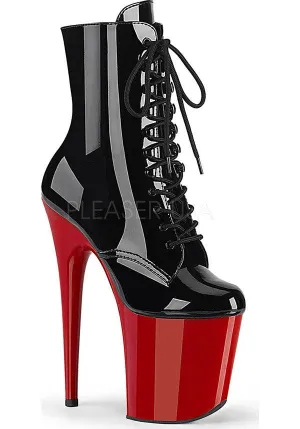 FLAMINGO-1020 [Patent Black/Red] | PLATFORM BOOTS [PREORDER]