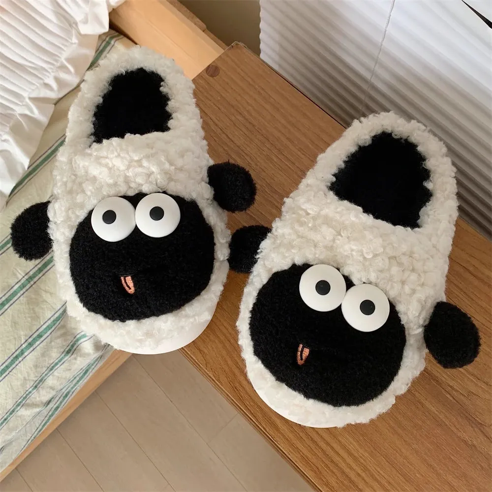 Funki Buys | Shoes | Women's Cute Little Sheep Cotton Slippers