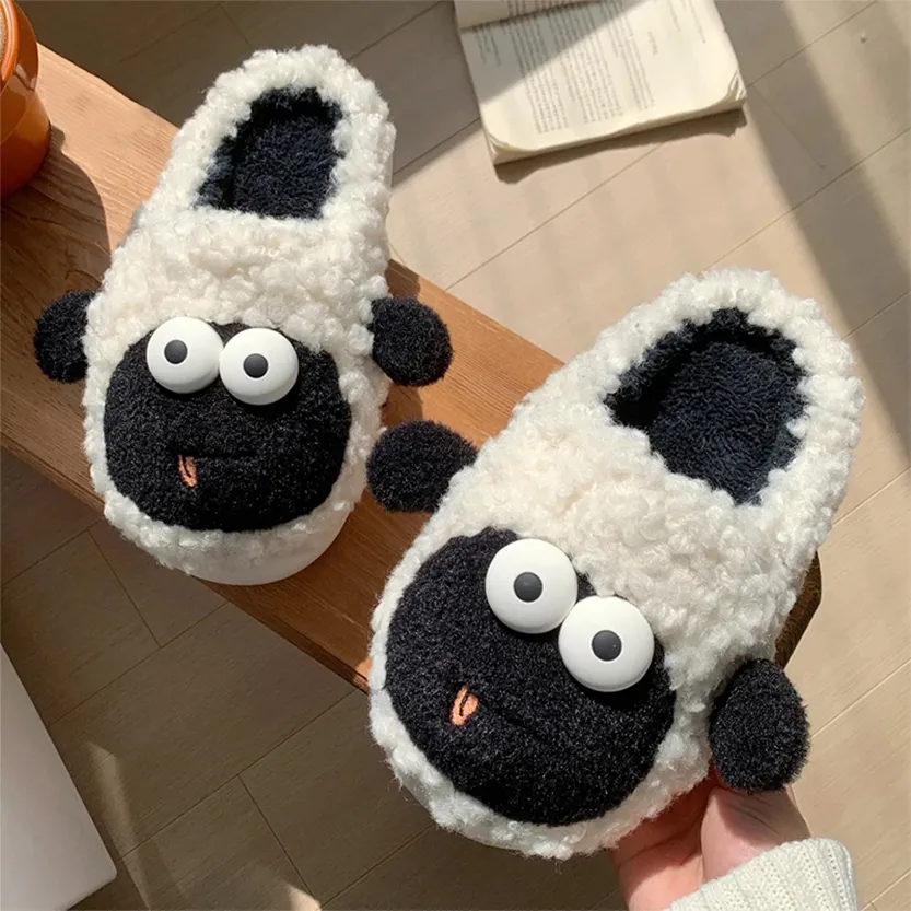 Funki Buys | Shoes | Women's Cute Little Sheep Cotton Slippers