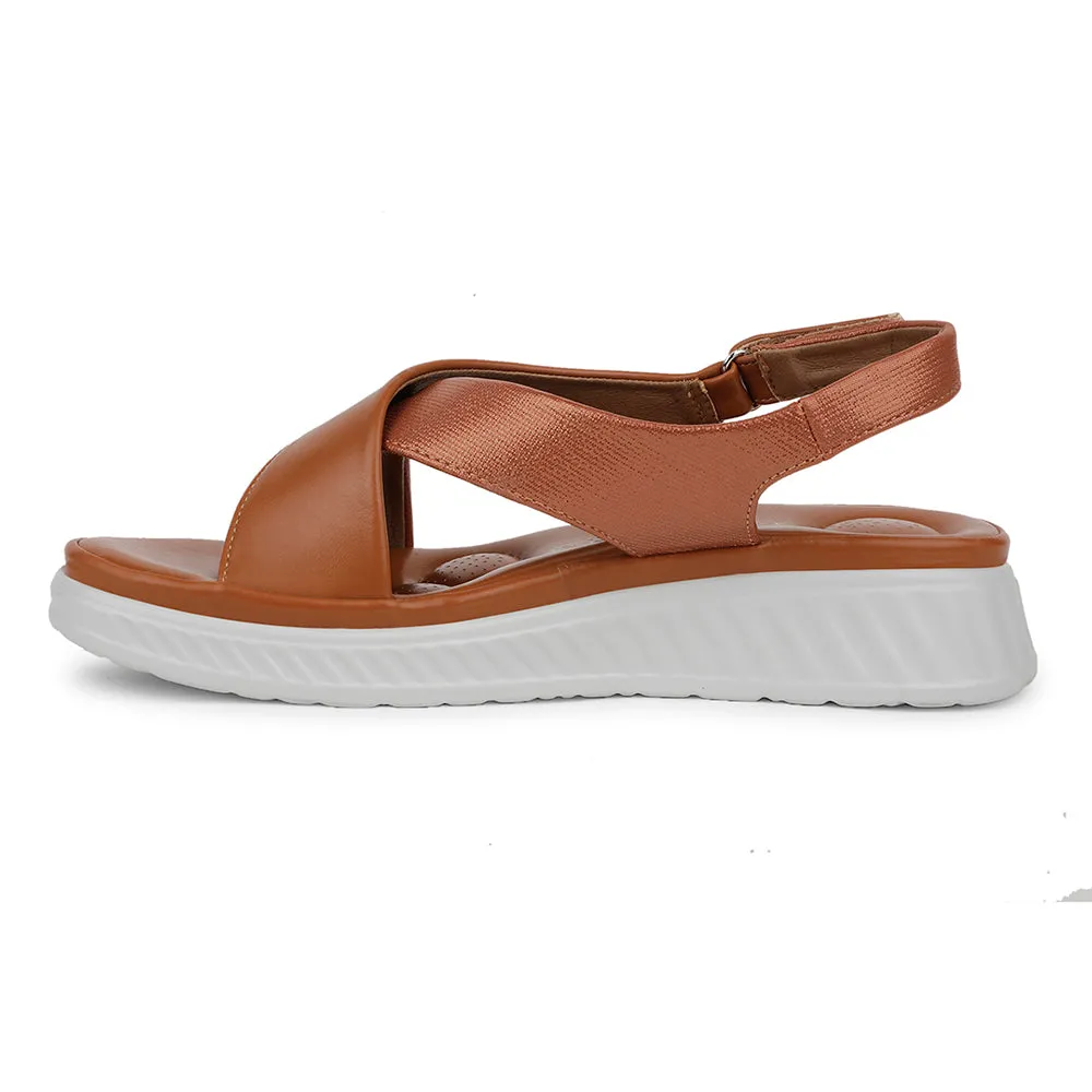 Healers Casual Tan Sandal For Women ZQ-AL-SN03 By Liberty