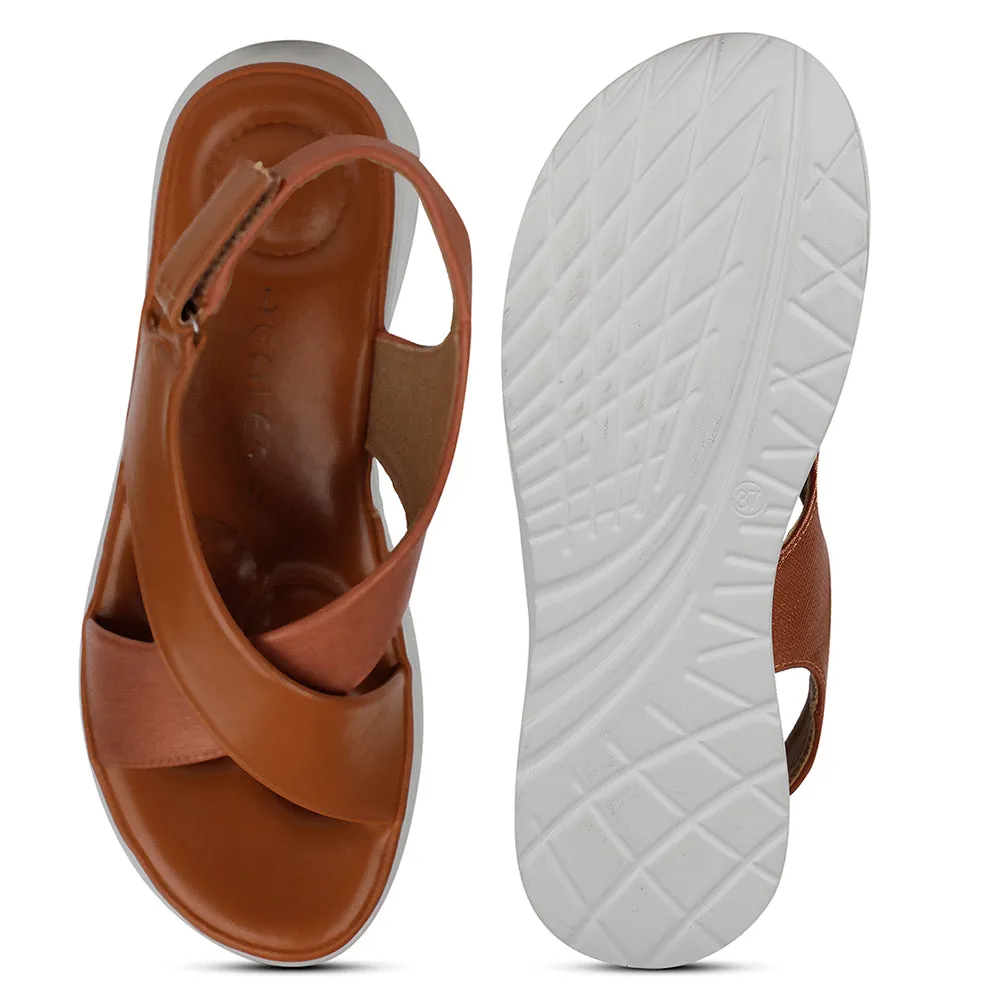 Healers Casual Tan Sandal For Women ZQ-AL-SN03 By Liberty