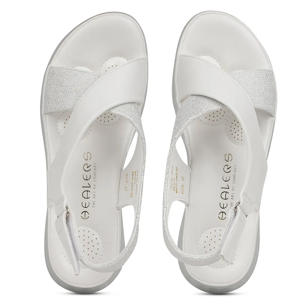 Healers Casual White Sandal For Women ZQ-AL-SN03 By Liberty