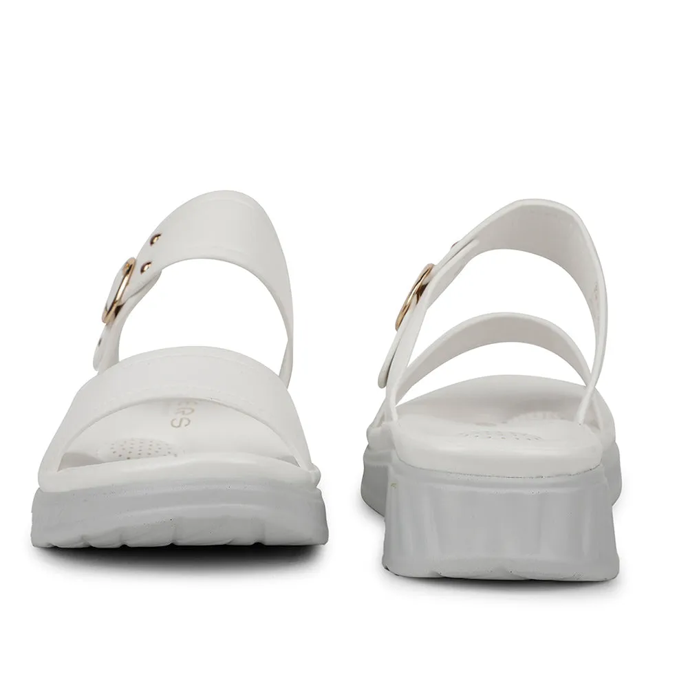 Healers Casual White Slipper For Women ZQ-AL-SL02 By Liberty