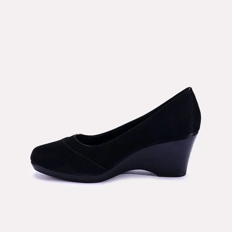 Johanna Black Casual Court Shoes 0431308