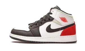 JORDAN 1 MID UNION RED BLACK TOE GS