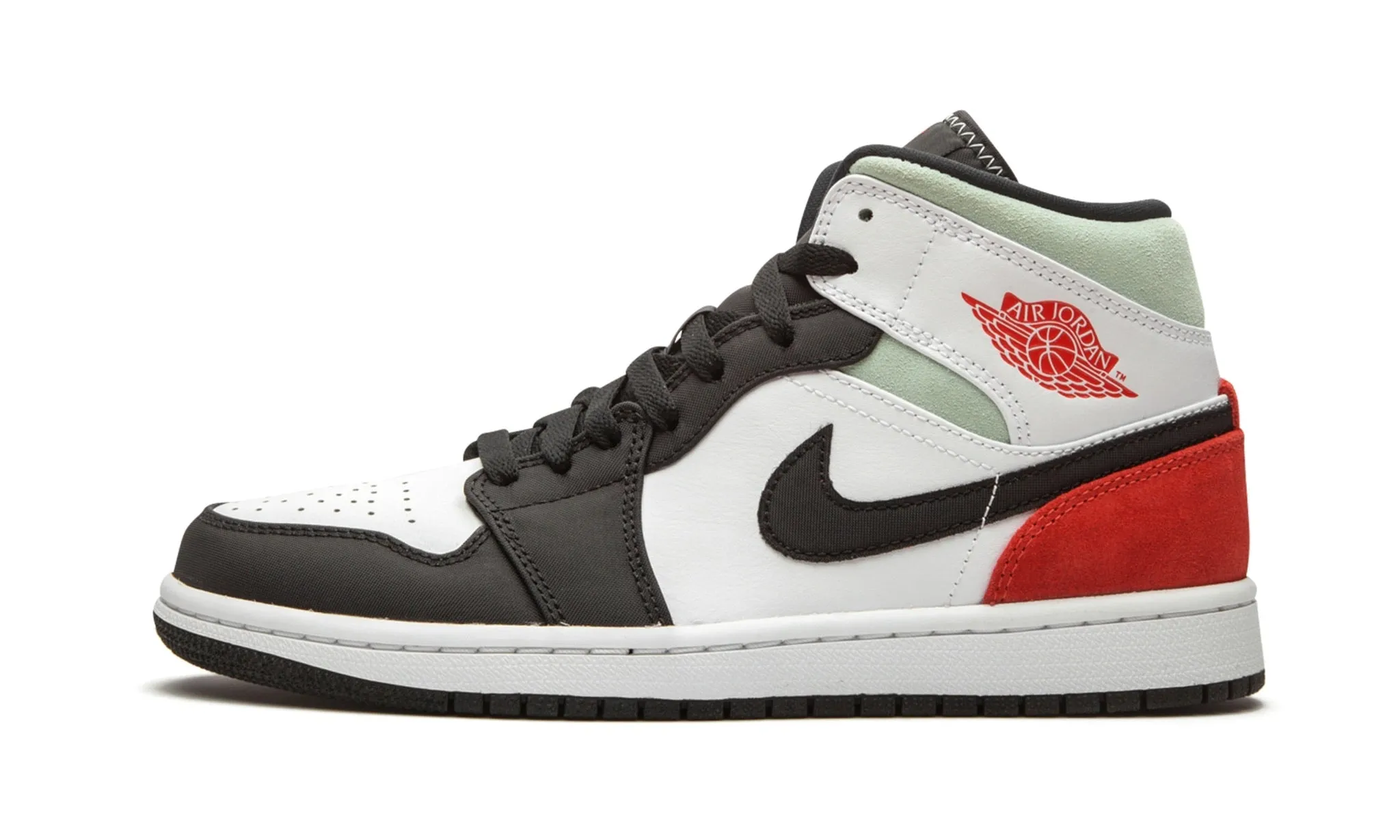 JORDAN 1 MID UNION RED BLACK TOE