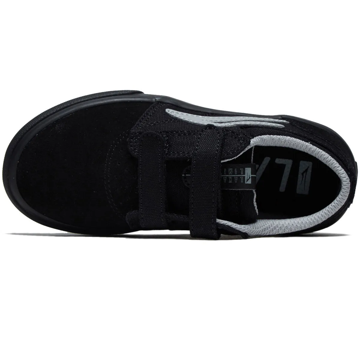 Lakai Youth Griffin Shoes - Black Suede/Black