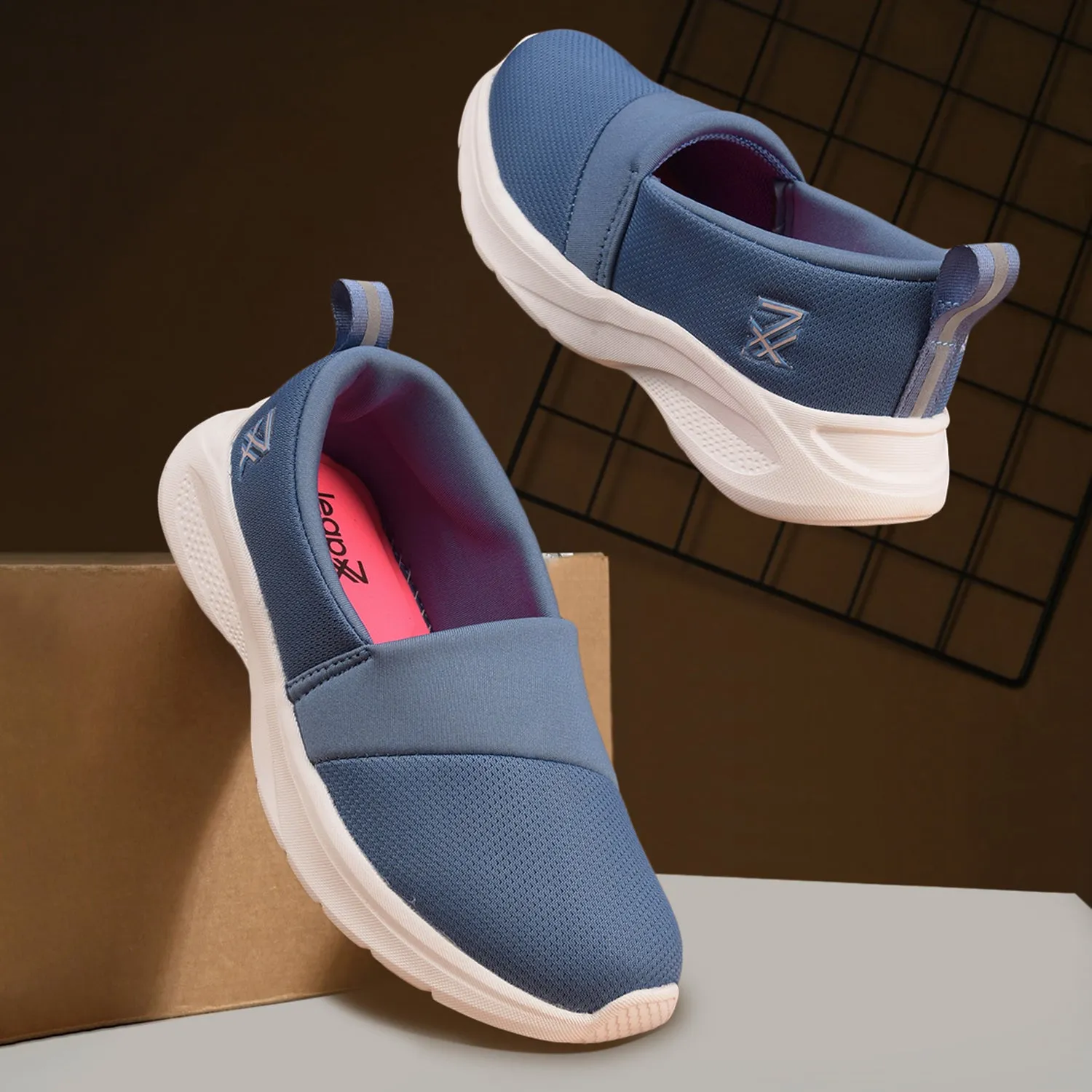 Leap7x Blue Casual Non Lacing Shoes For Women TRINCY By Liberty