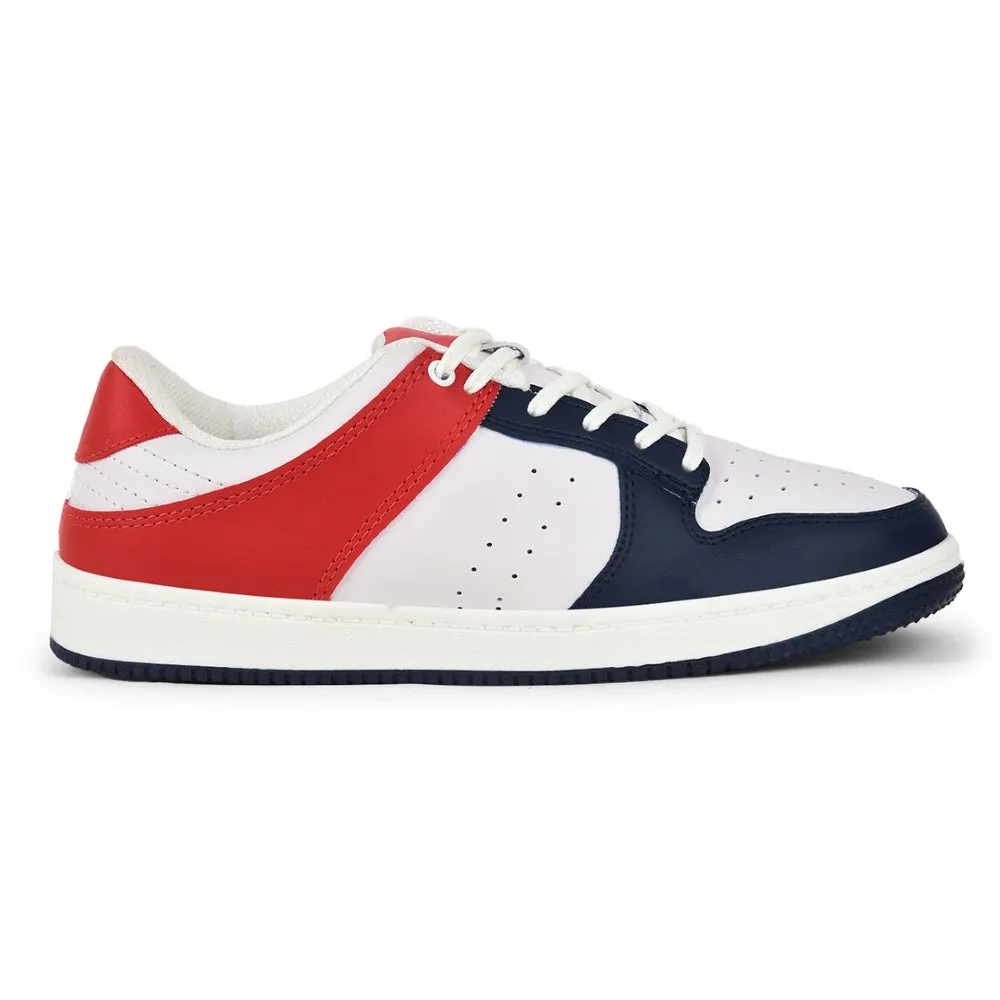 Leap7x Casual Navy Blue Lacing Sneakers For Men SPORTSTAR By Liberty