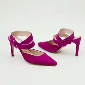 Marian Cyclamen Suede Court Shoes