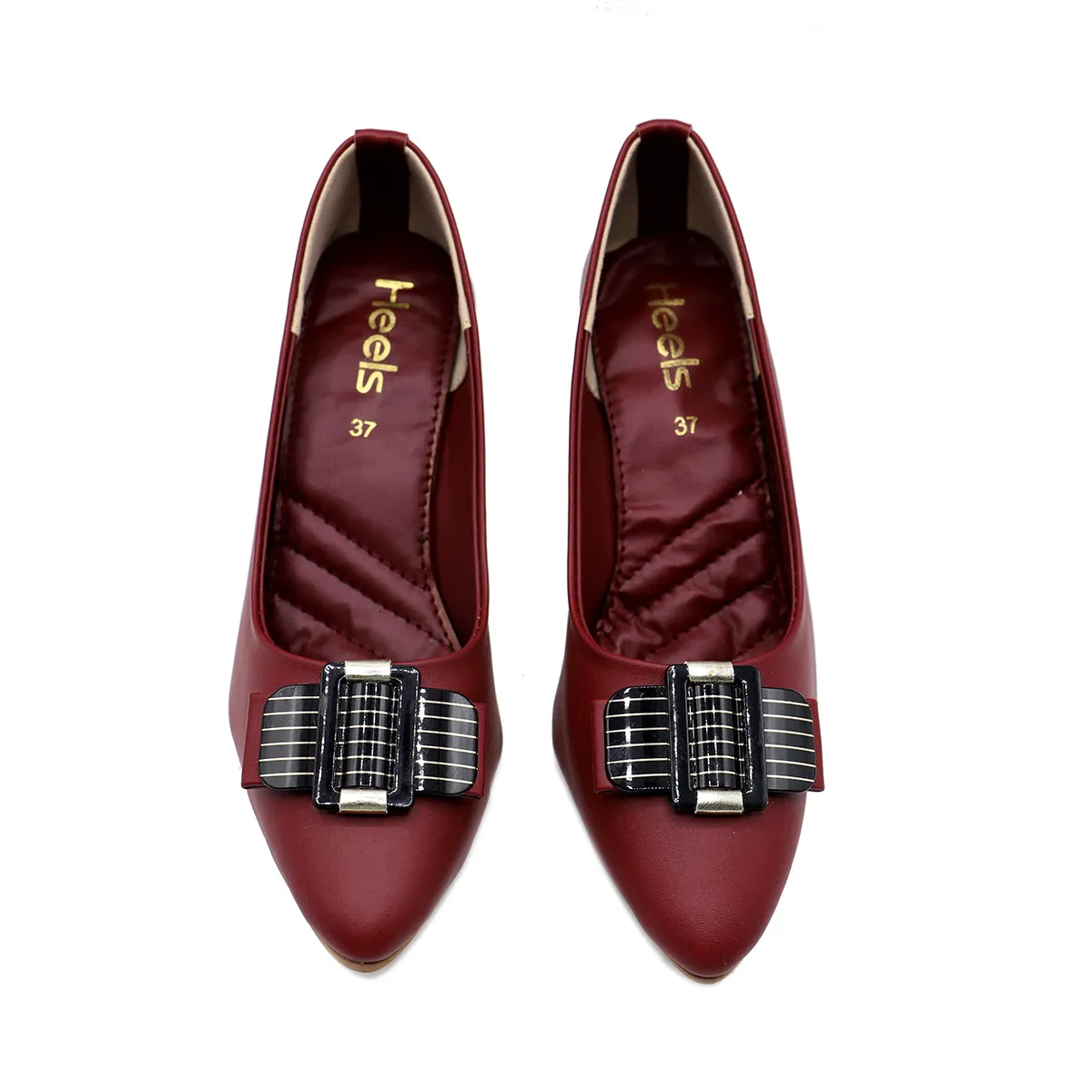 Maroon Formal Court Shoes 085402