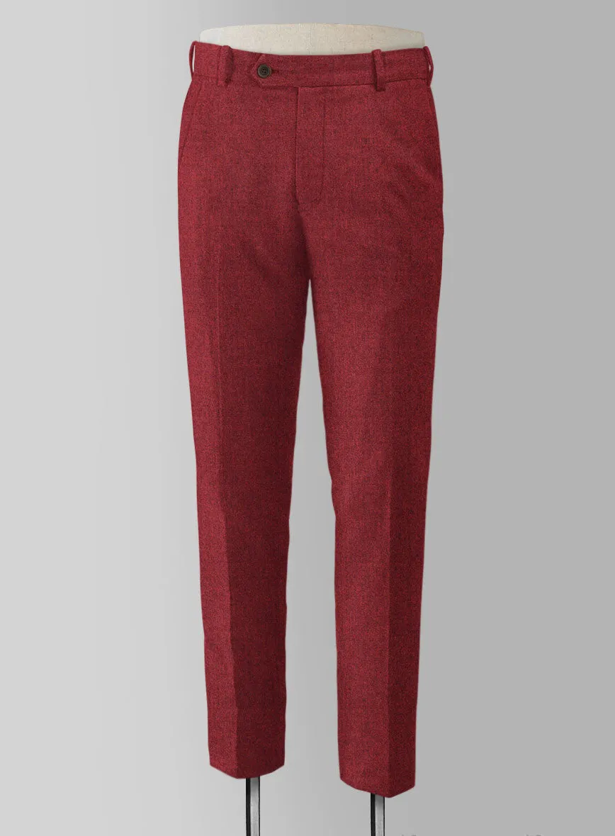 Melange Titan Red Tweed Suit