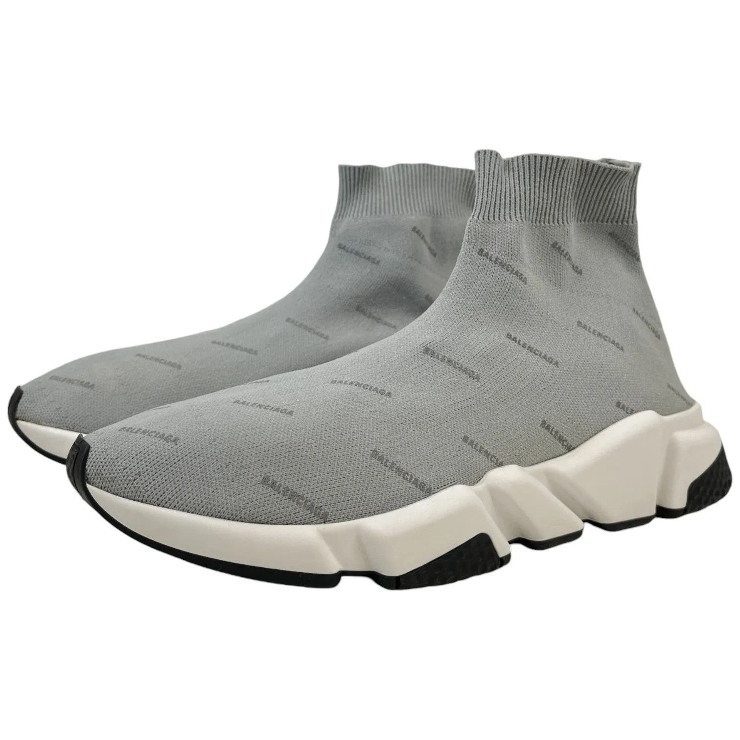 Men's Speed Sock High Trainers Grey Size EU 41 / UK 7