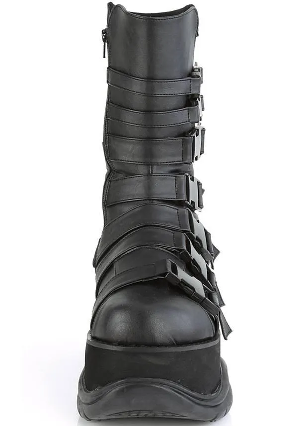 NEPTUNE-210 [Black] | PLATFORM BOOTS [PREORDER]