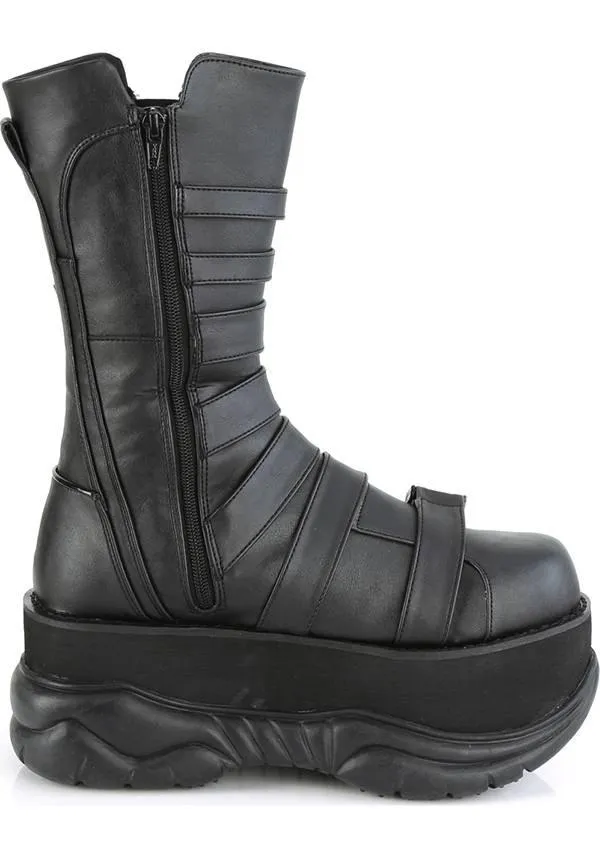 NEPTUNE-210 [Black] | PLATFORM BOOTS [PREORDER]