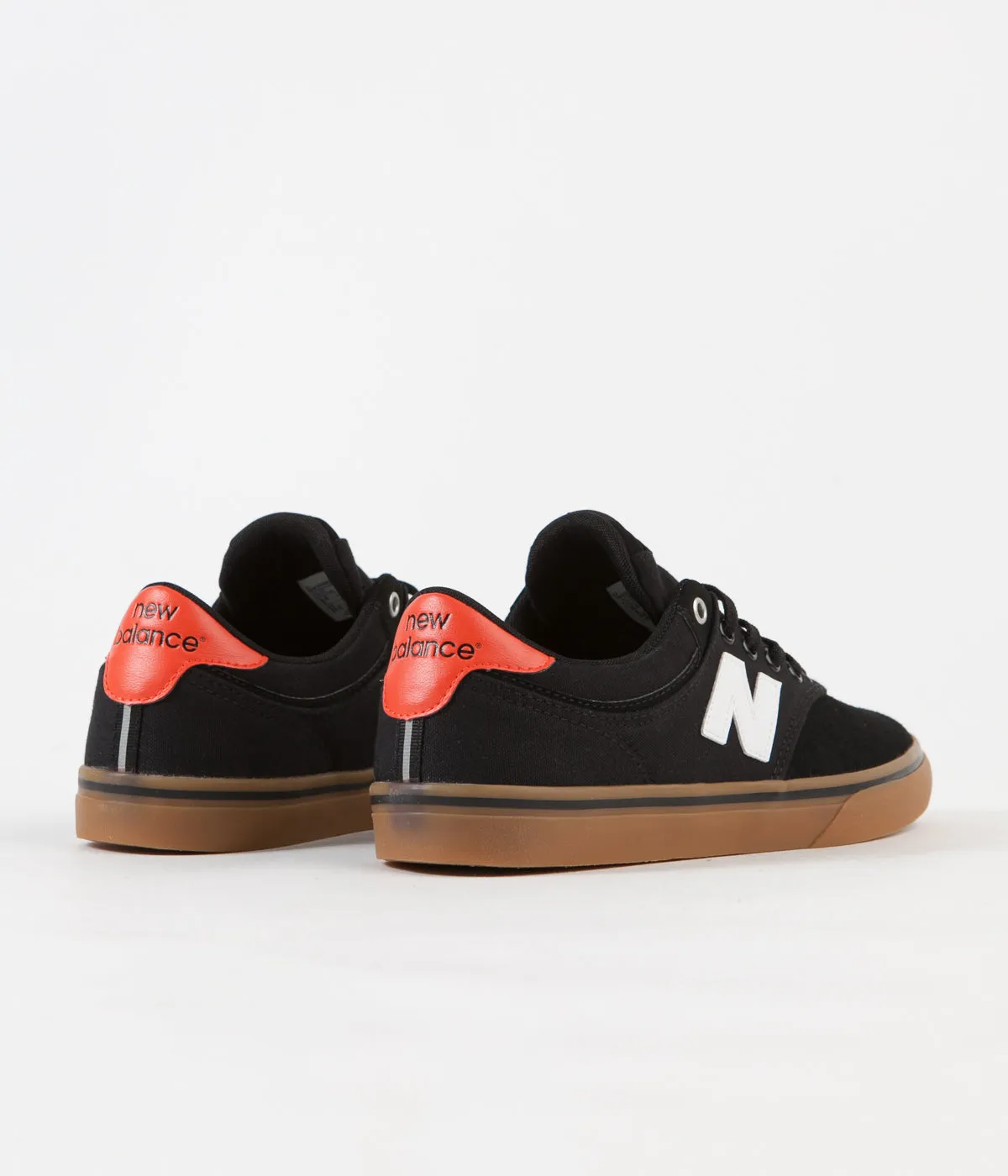 New Balance Numeric 255 Shoes - Black / Gum / Red