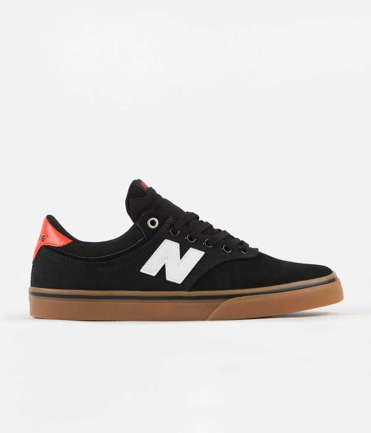 New Balance Numeric 255 Shoes - Black / Gum / Red