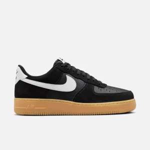 Nike Air Force 1 Low Black Suede Gum