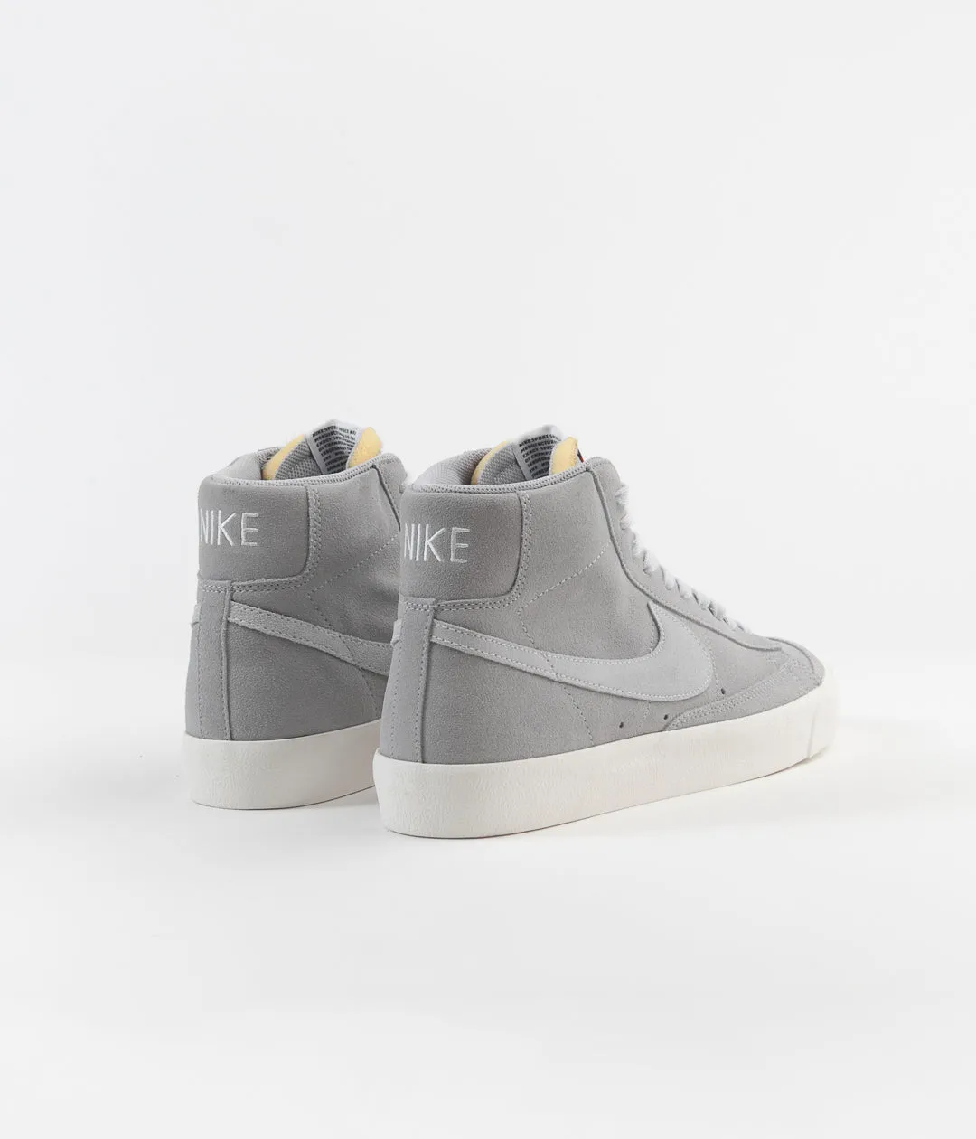 Nike Blazer Mid '77 Suede Shoes - Wolf Grey / Pure Platinum - Sail