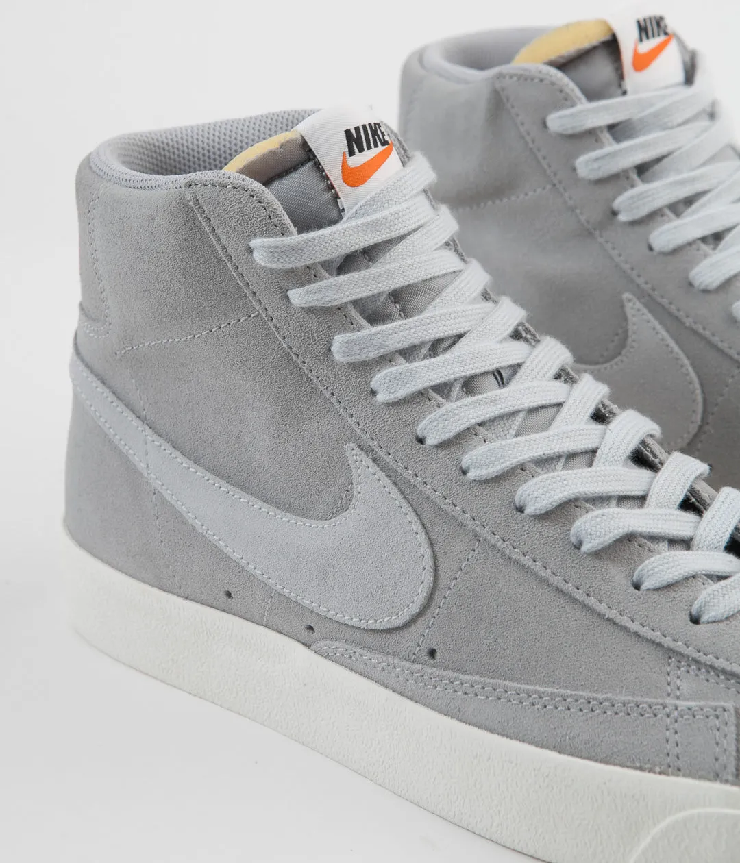 Nike Blazer Mid '77 Suede Shoes - Wolf Grey / Pure Platinum - Sail