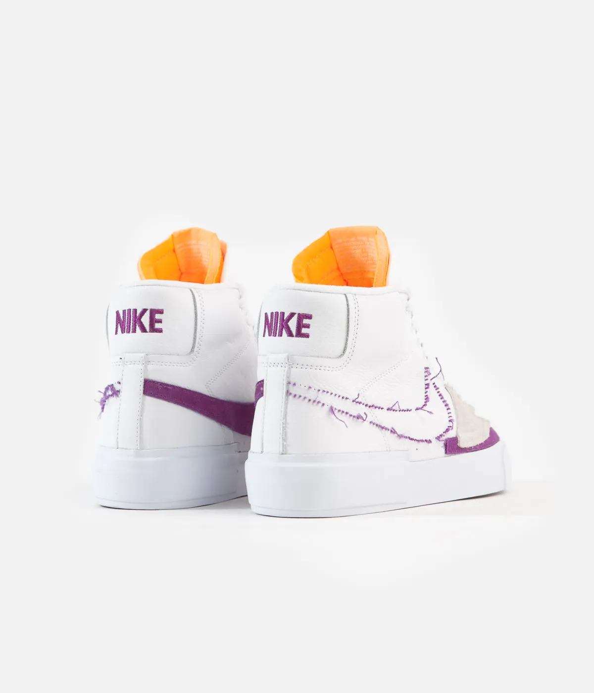 Nike SB Blazer Mid Edge Shoes - White / Viotech - White