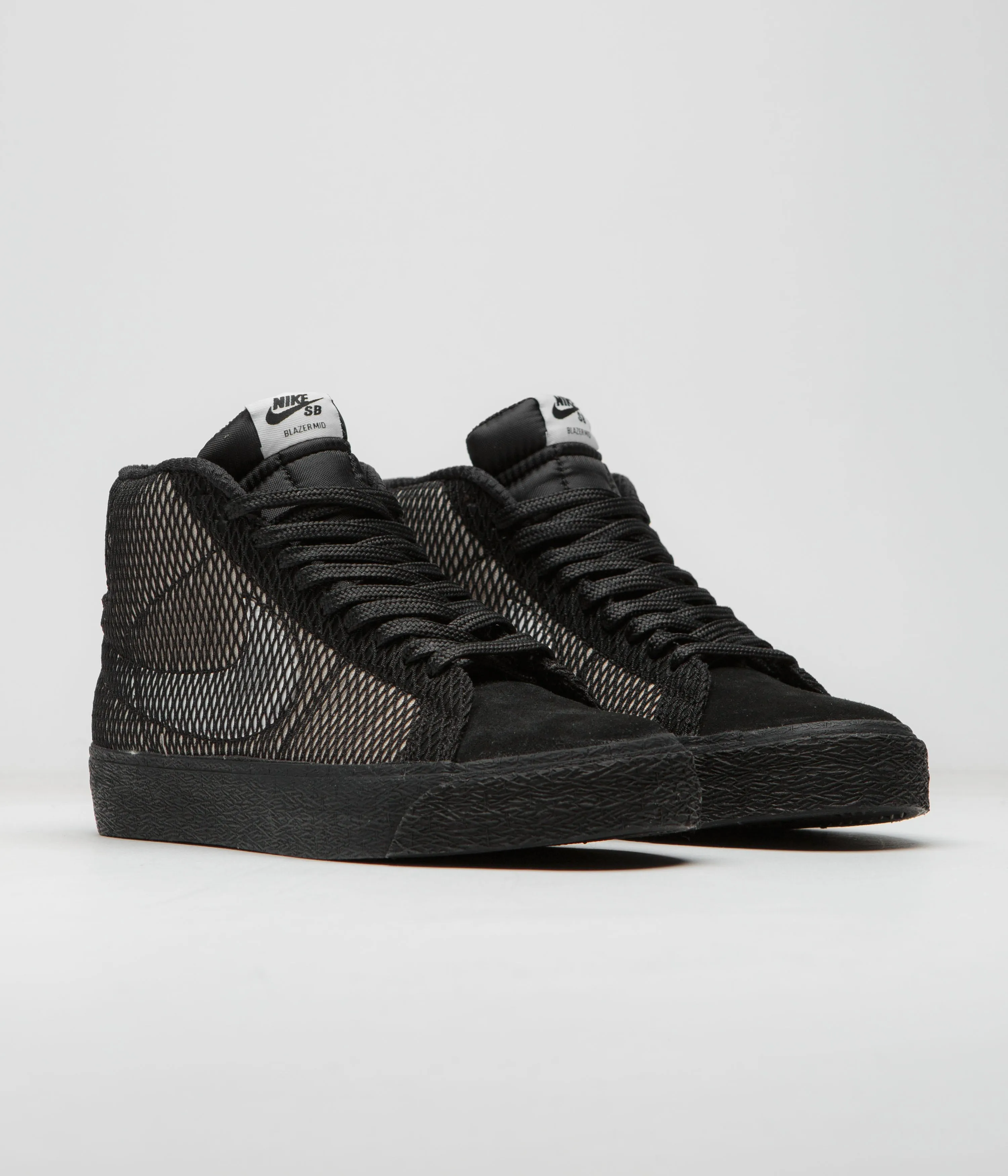 Nike SB Blazer Mid Premium Shoes - White / Black - White - Black