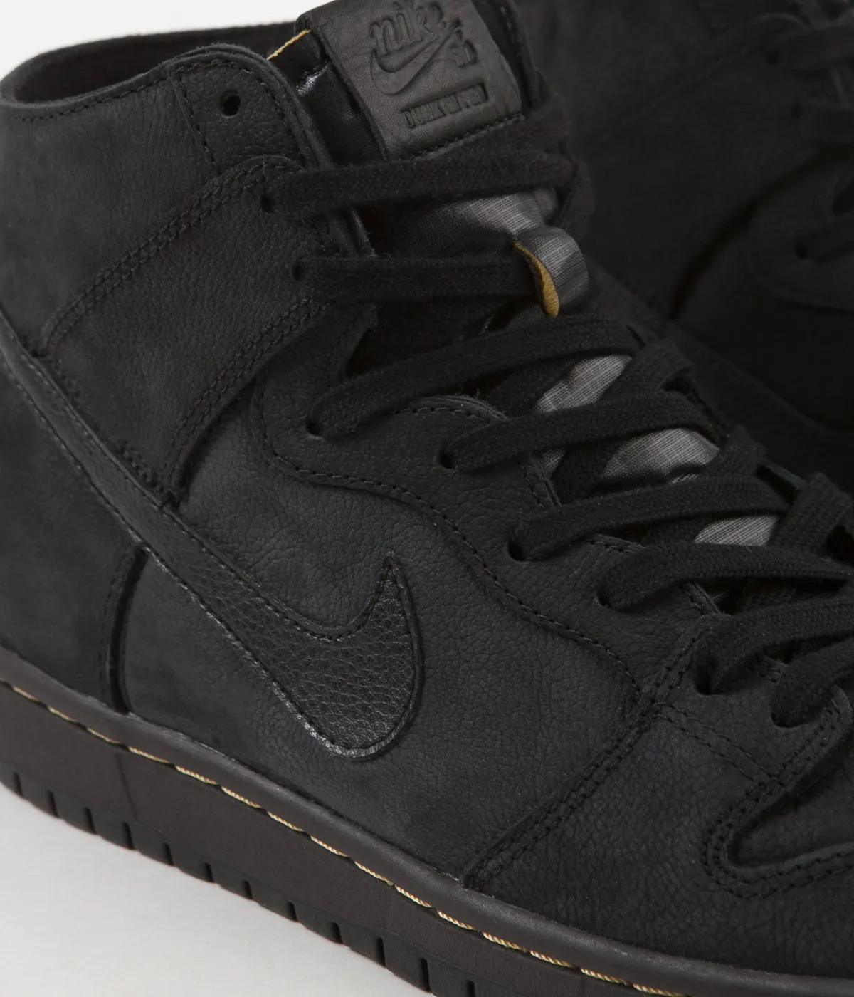 Nike SB Dunk High Pro Deconstructed Premium Shoes - Black / Black - Velvet Brown - Peat Moss