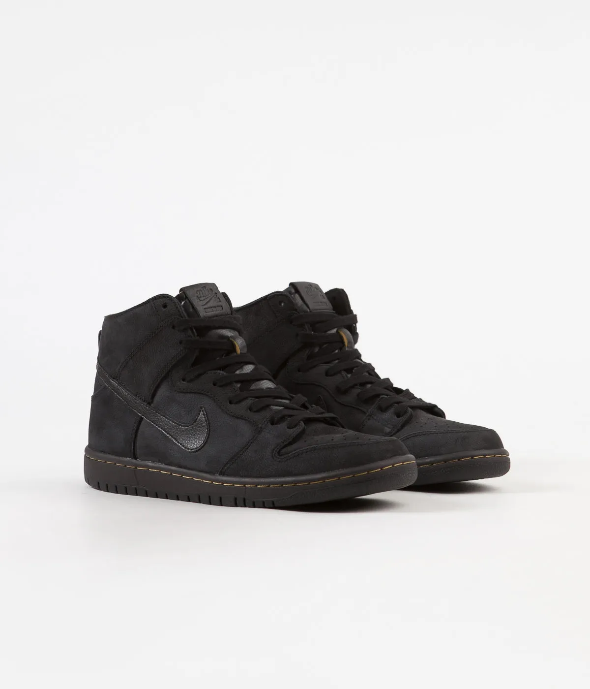 Nike SB Dunk High Pro Deconstructed Premium Shoes - Black / Black - Velvet Brown - Peat Moss