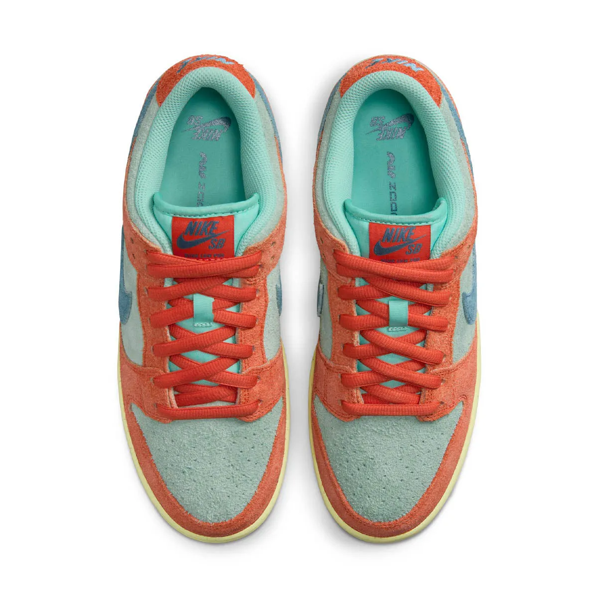 Nike SB - Dunk Low Pro Premium Shoes Orange Emerald Rise