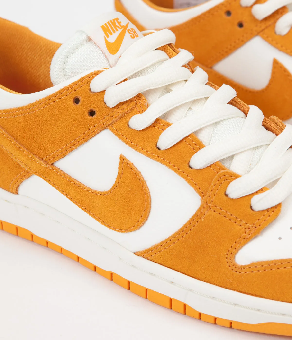 Nike SB Dunk Low Pro Shoes - Circuit Orange / Circuit Orange / Sail