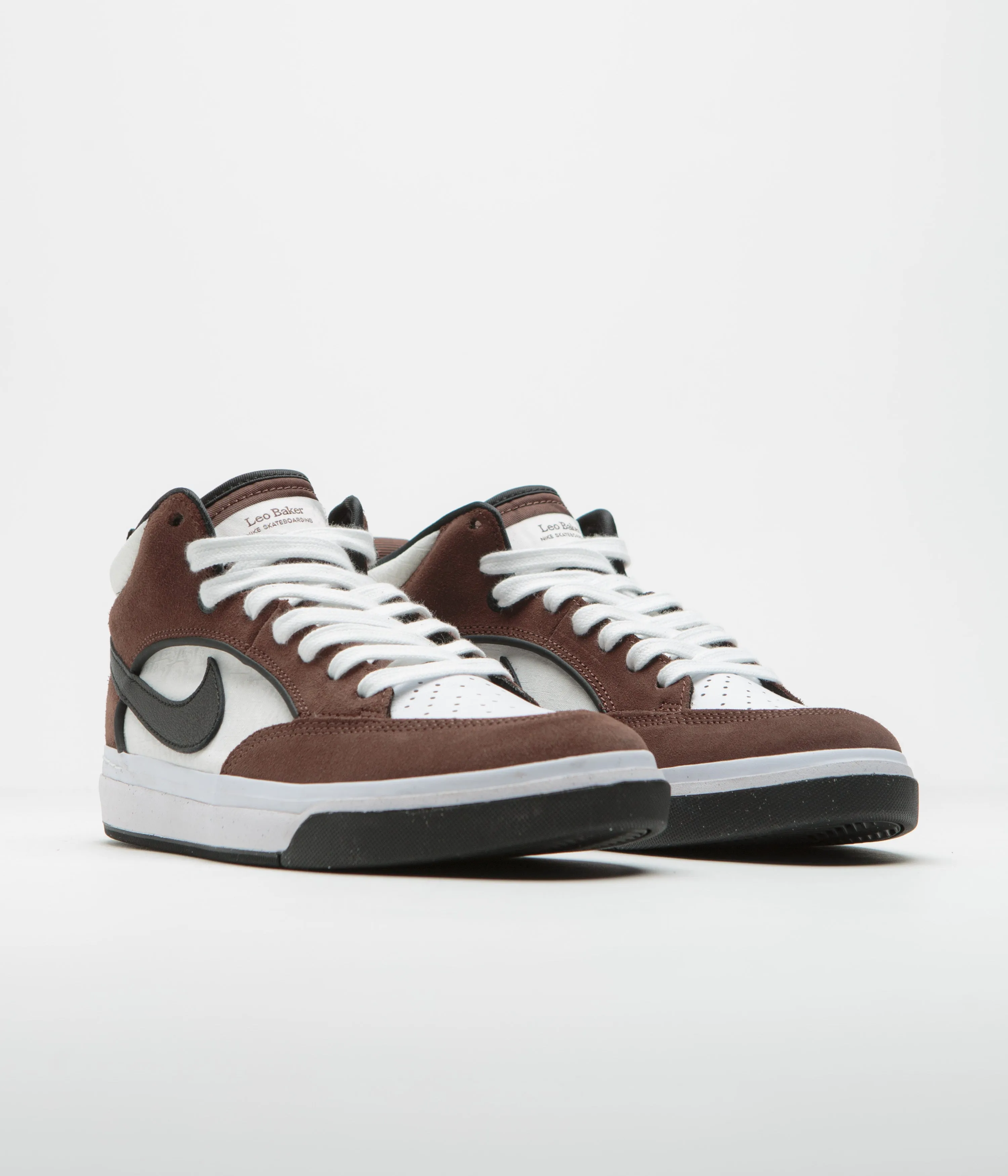 Nike SB React Leo Shoes - Light Chocolate / Black - White - Black