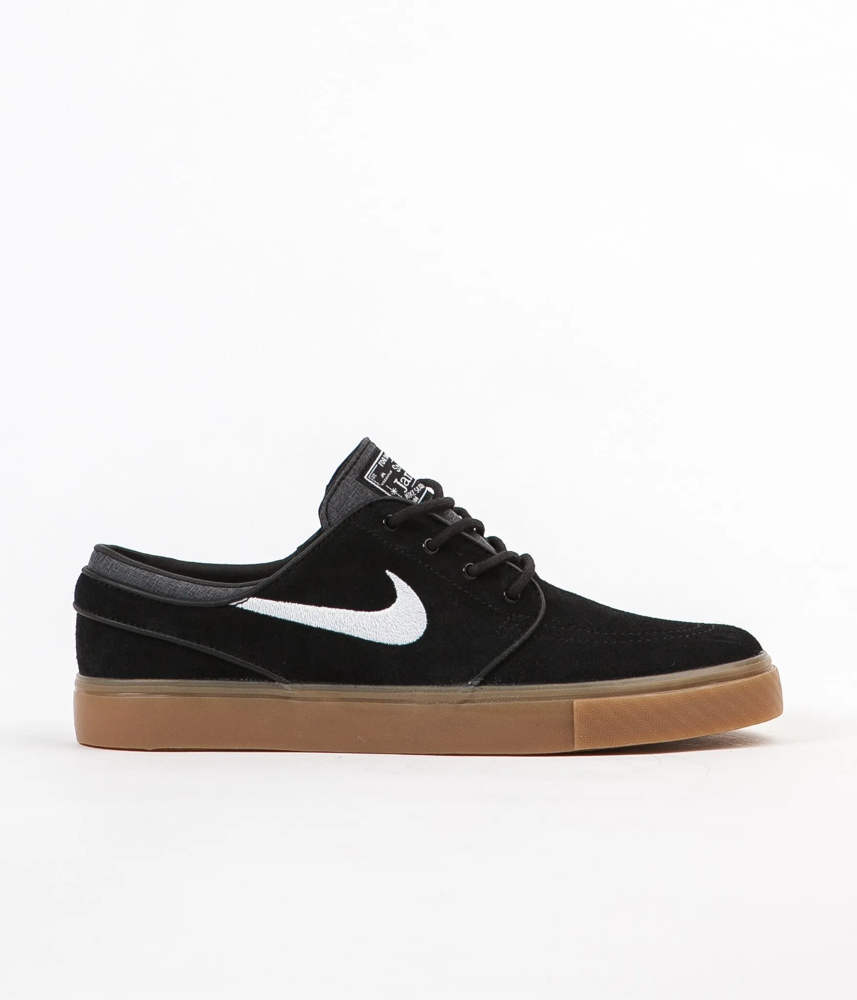 Nike SB Stefan Janoski Shoes - Black / White - Gum Light Brown