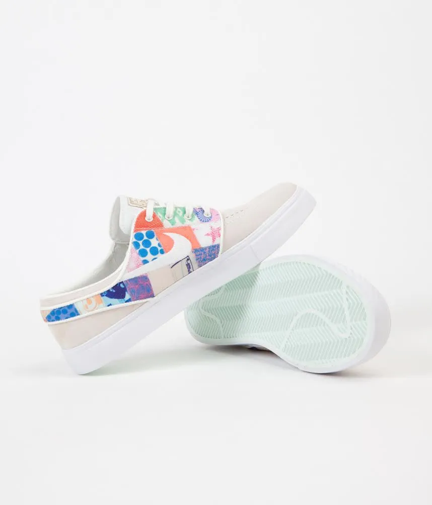 Nike SB Stefan Janoski Thomas Campbell Shoes - Sail / White - Multicolour - Metallic Gold