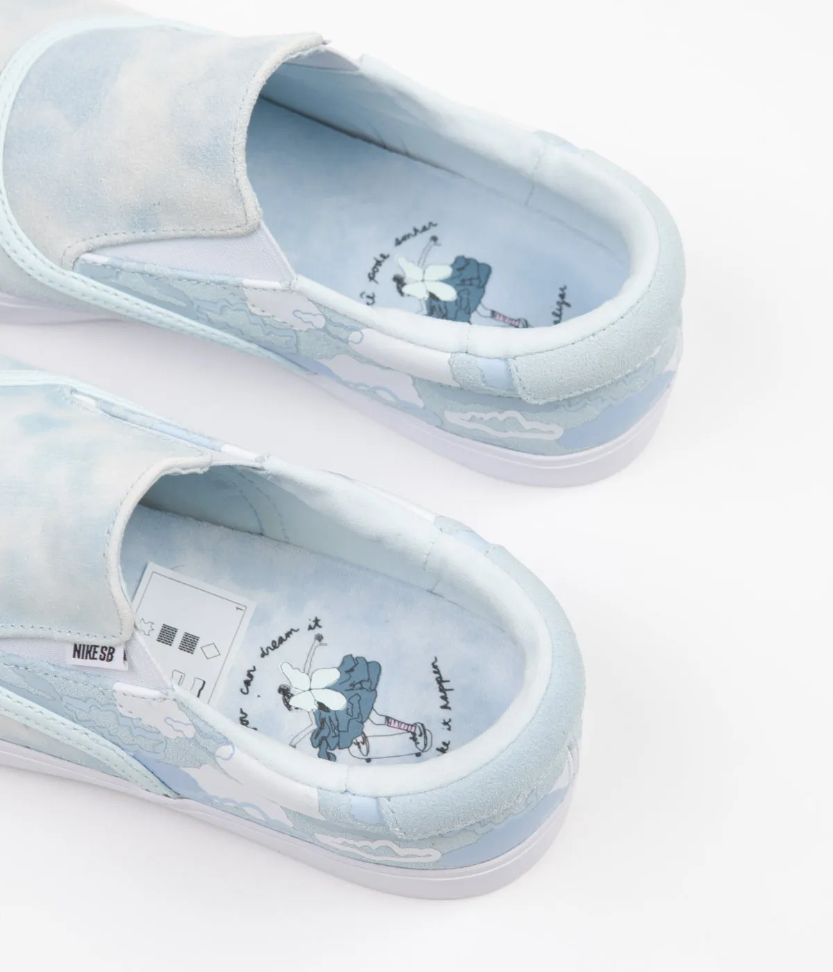 Nike SB Verona Slip On x Rayssa Leal Shoes - Glacier Blue / Glacier Blue - Glacier Blue