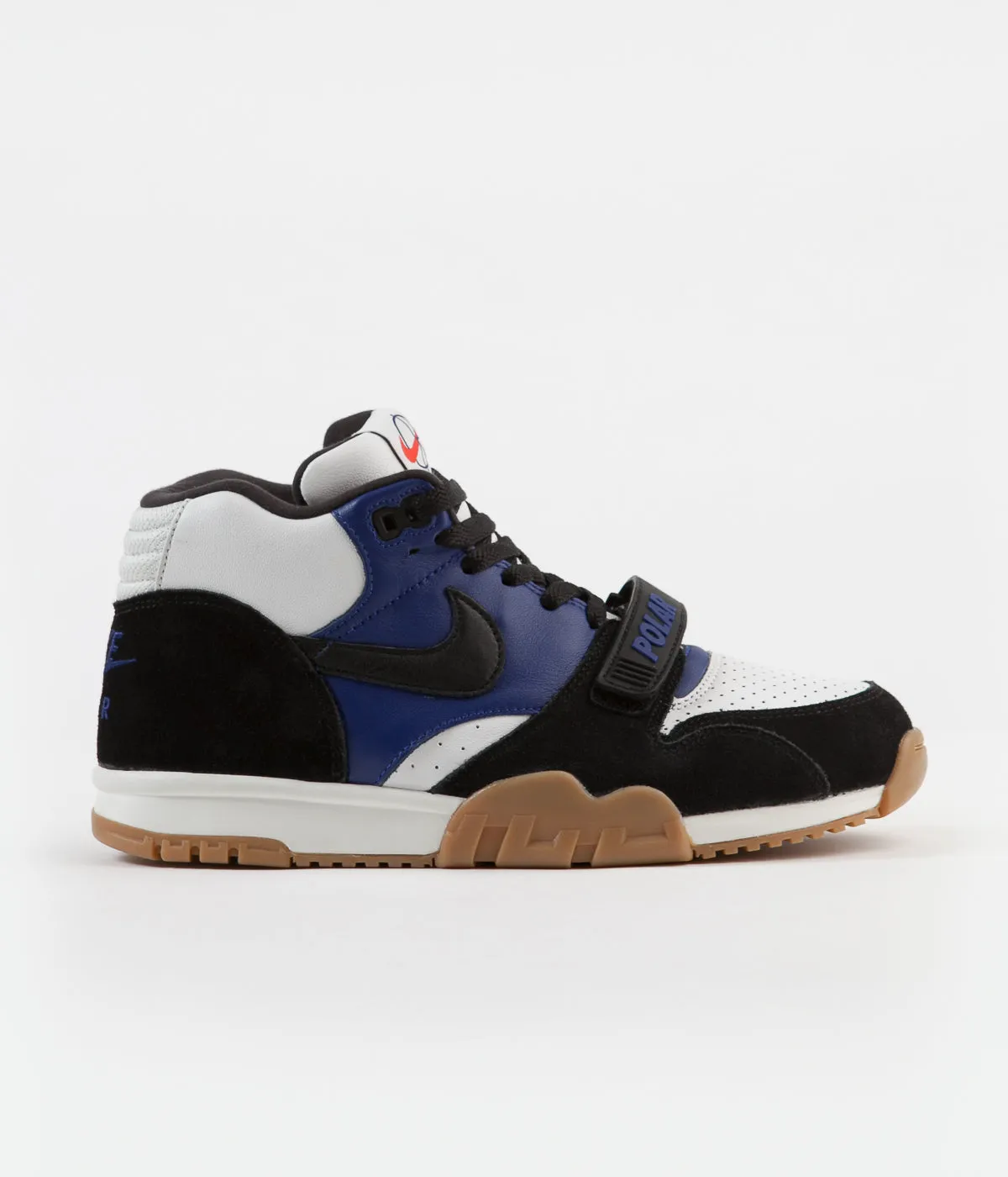 Nike SB x Polar Air Trainer I Shoes - Black / Black / Deep Royal Blue - Summit White