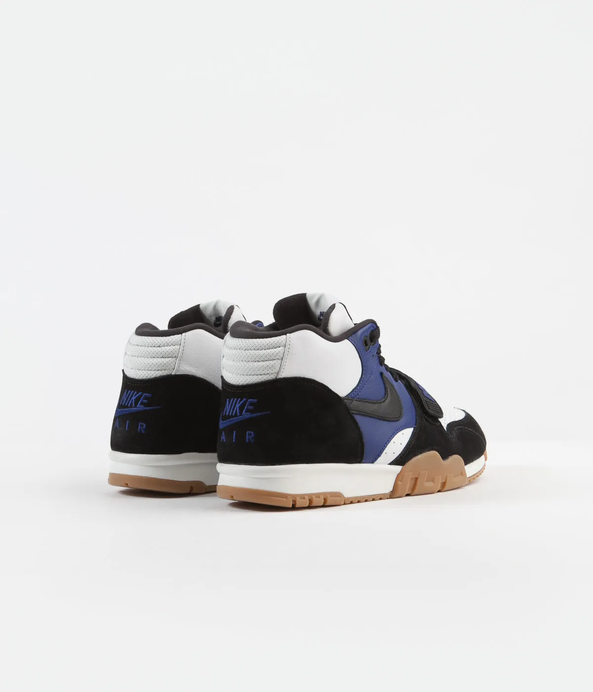 Nike SB x Polar Air Trainer I Shoes - Black / Black / Deep Royal Blue - Summit White