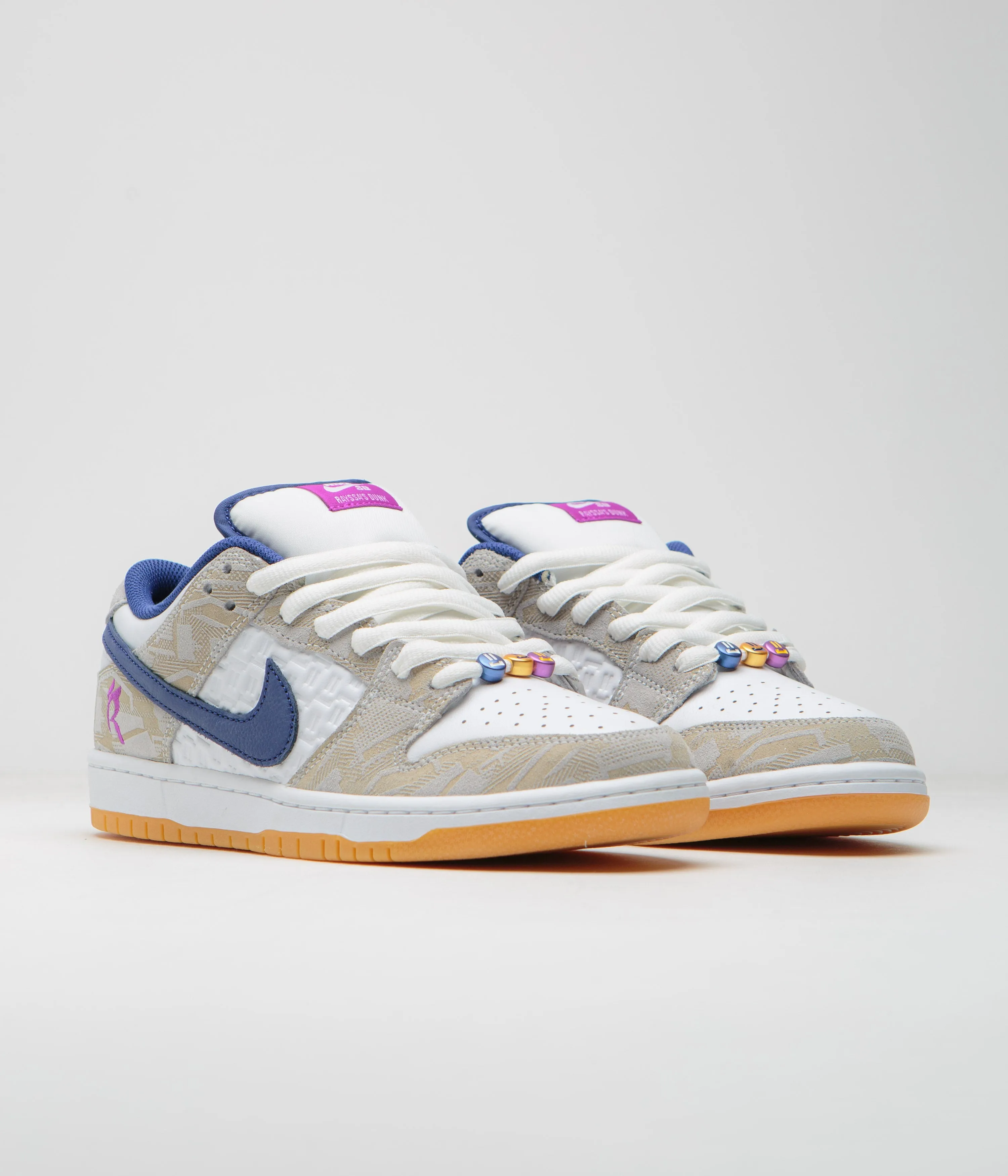 Nike SB x Rayssa Leal Dunk Low Premium Shoes - Pure Platinum / Deep Royal Blue