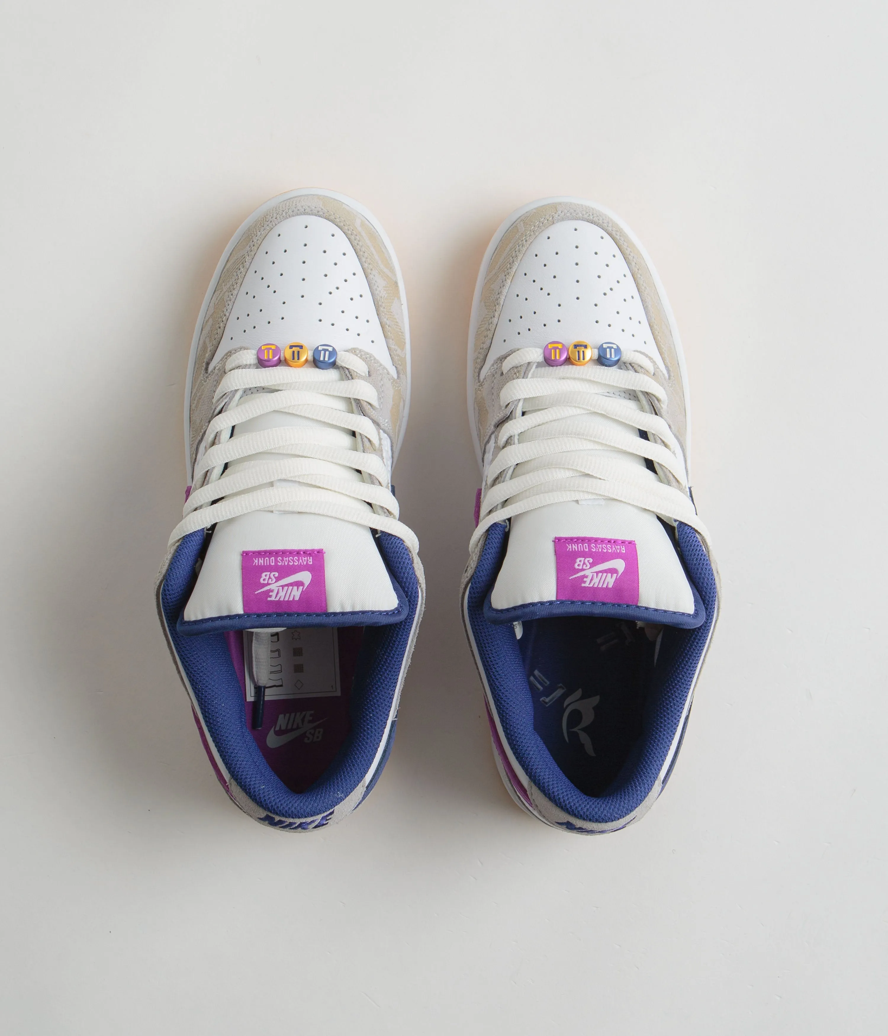 Nike SB x Rayssa Leal Dunk Low Premium Shoes - Pure Platinum / Deep Royal Blue