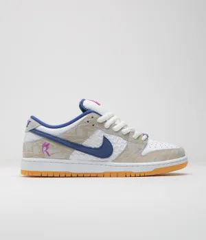 Nike SB x Rayssa Leal Dunk Low Premium Shoes - Pure Platinum / Deep Royal Blue