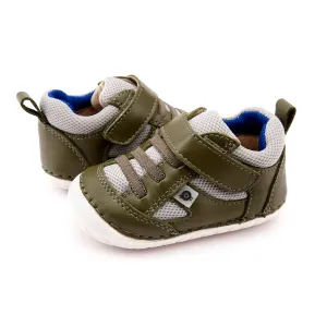 Old Soles Boy's 4047 Bru Pave Shoe - Militare/Light Grey/Cobalt